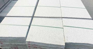 宁夏芝麻白毛板，石材毛板