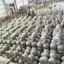 宁夏芝麻白圆球 石球 挡车球