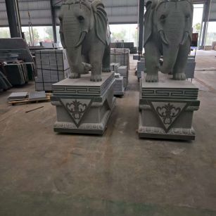 宁夏芝麻灰花岗岩对象 芝麻白芝麻灰大象