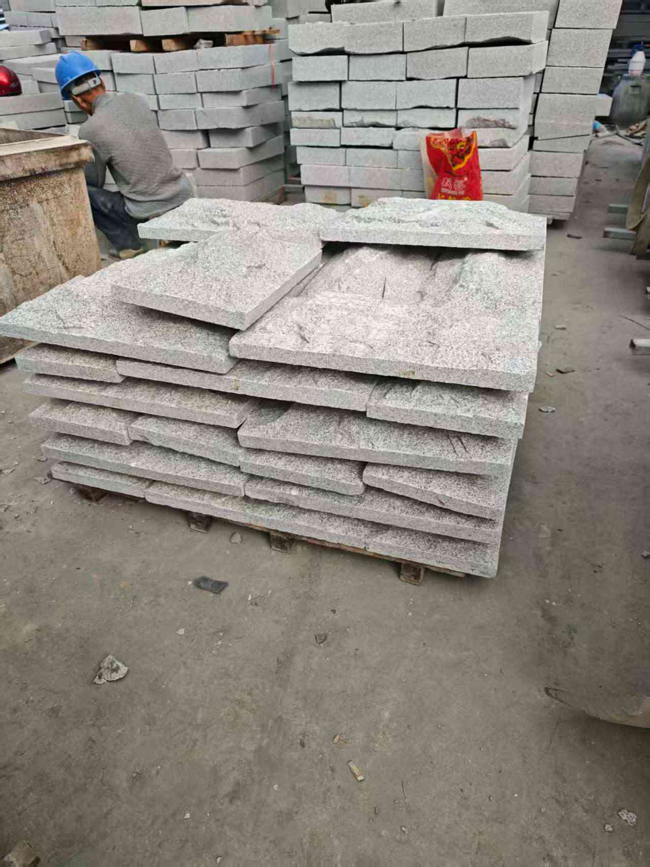 宁夏芝麻白蘑菇石，自然面